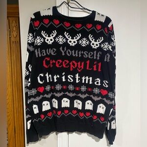 Too Fast Brand ~ Goth Christmas Sweater